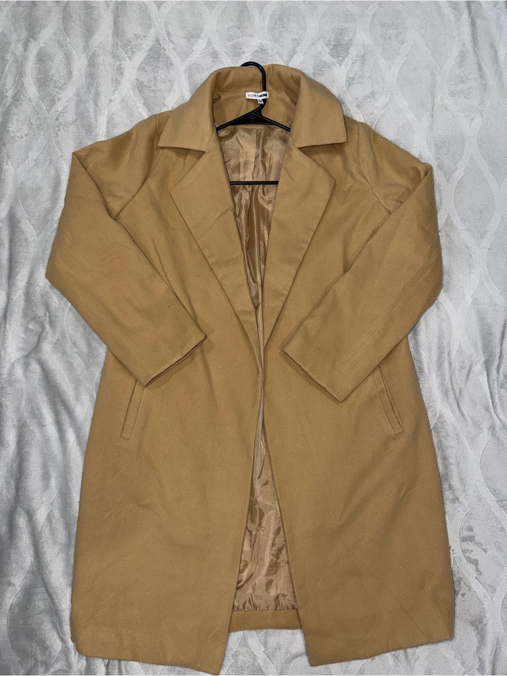Fashion Nova Camel Tan Pea Coat